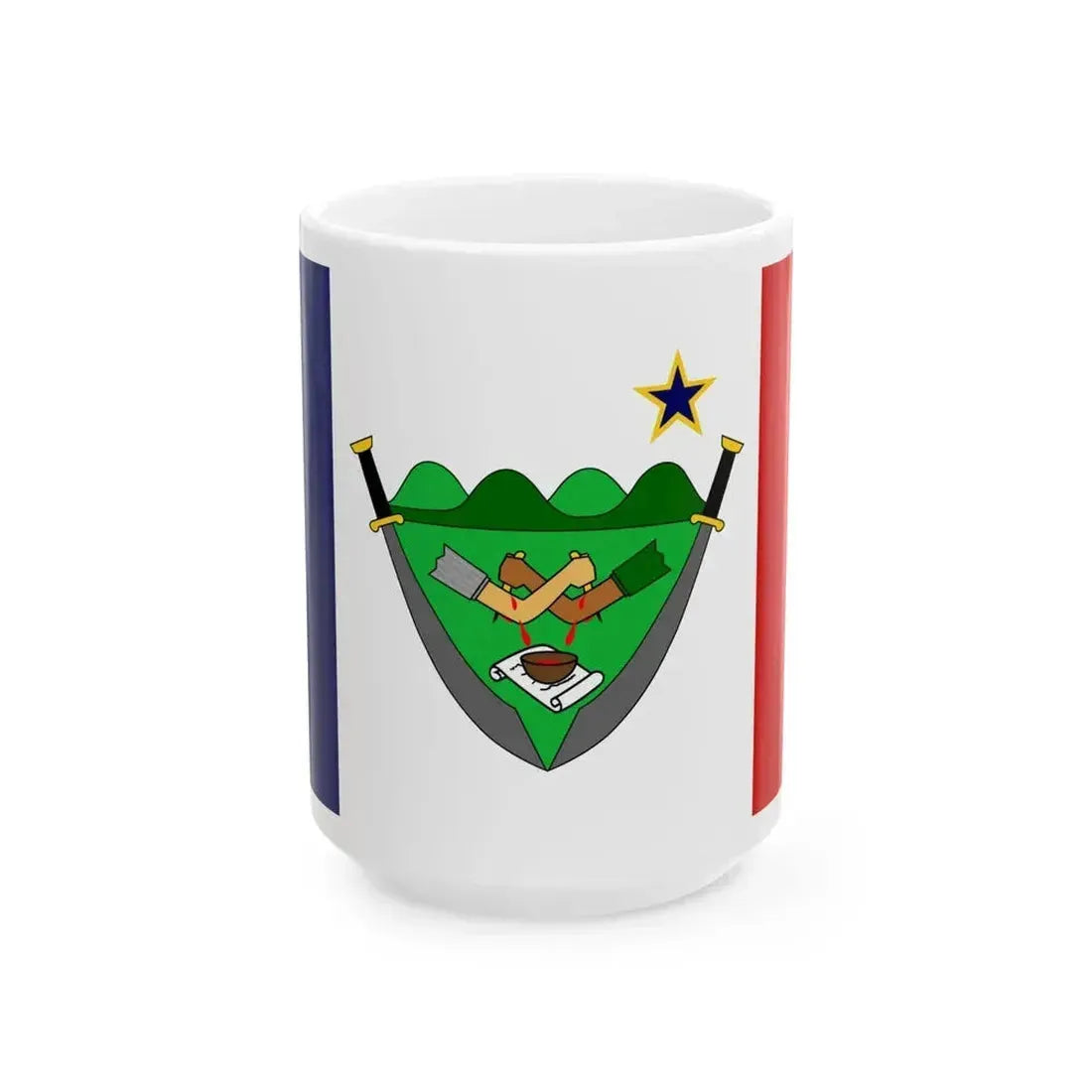 Flag of Bohol Province Philippines (Philippines) White Coffee Mug 15oz - Go Mug Yourself