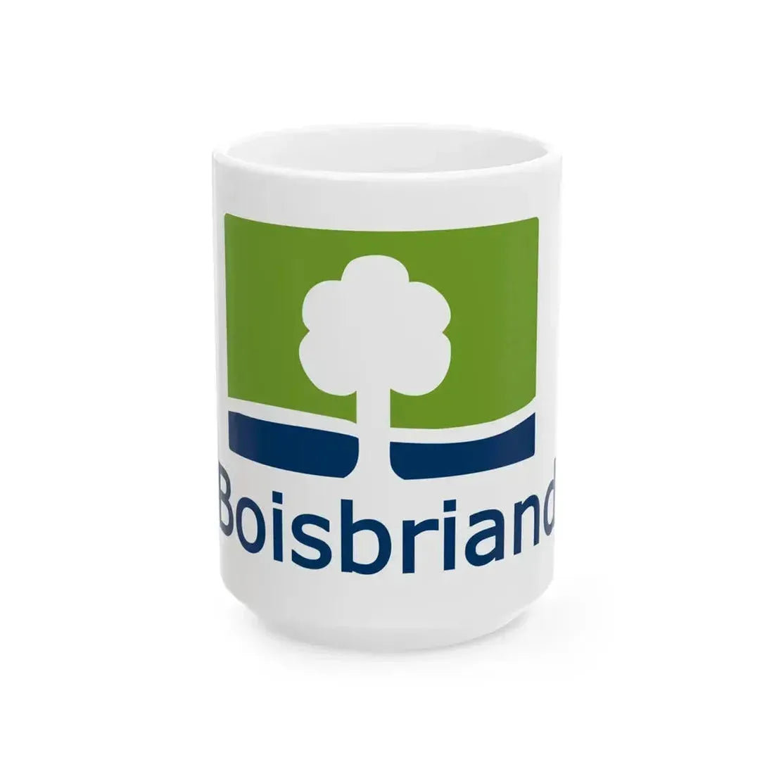 Flag of Boisbriand Quebec (Canada) White Coffee Mug 15oz - Go Mug Yourself