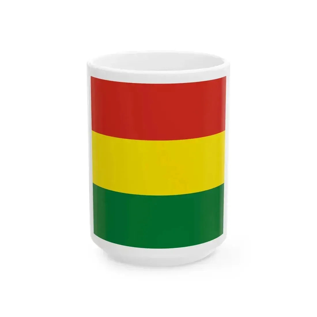 Flag of Bolivia 1-1 (Bolivia) White Coffee Mug 15oz - Go Mug Yourself