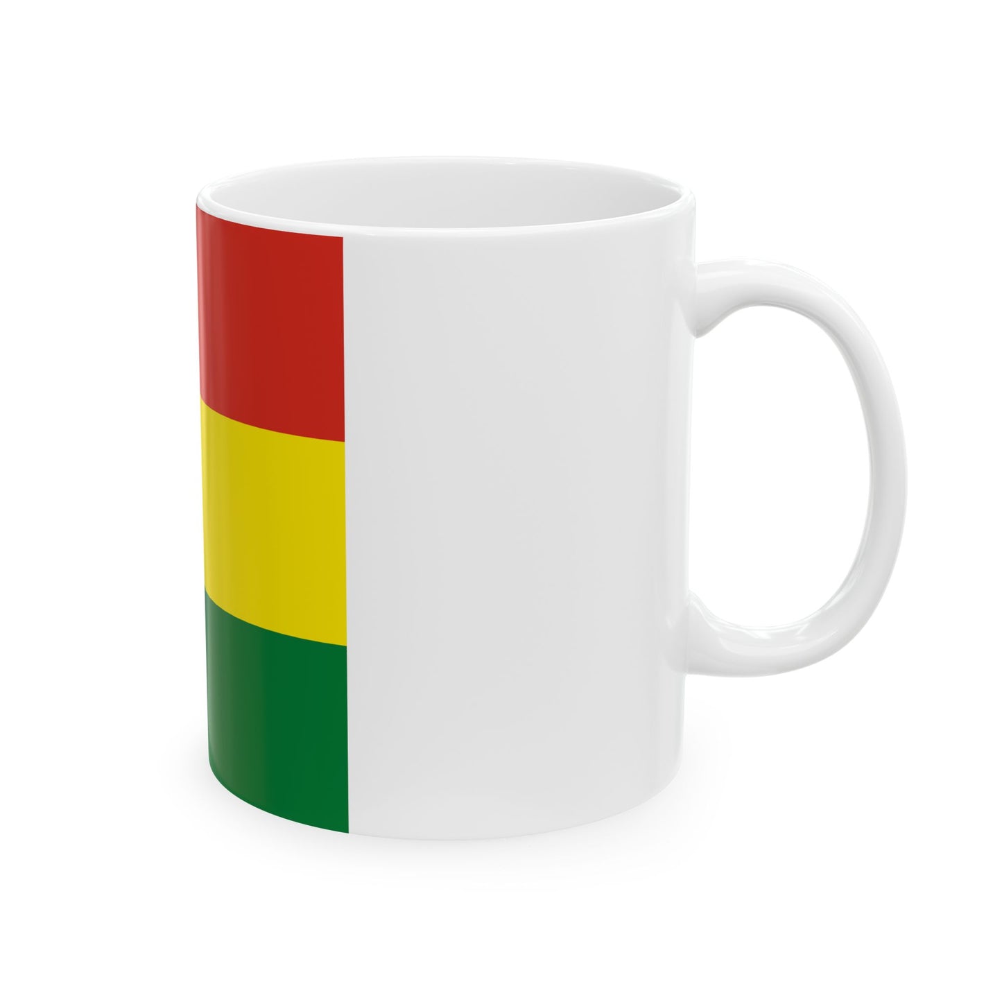 Flag of Bolivia 1-1 (Bolivia) White Coffee Mug-Go Mug Yourself