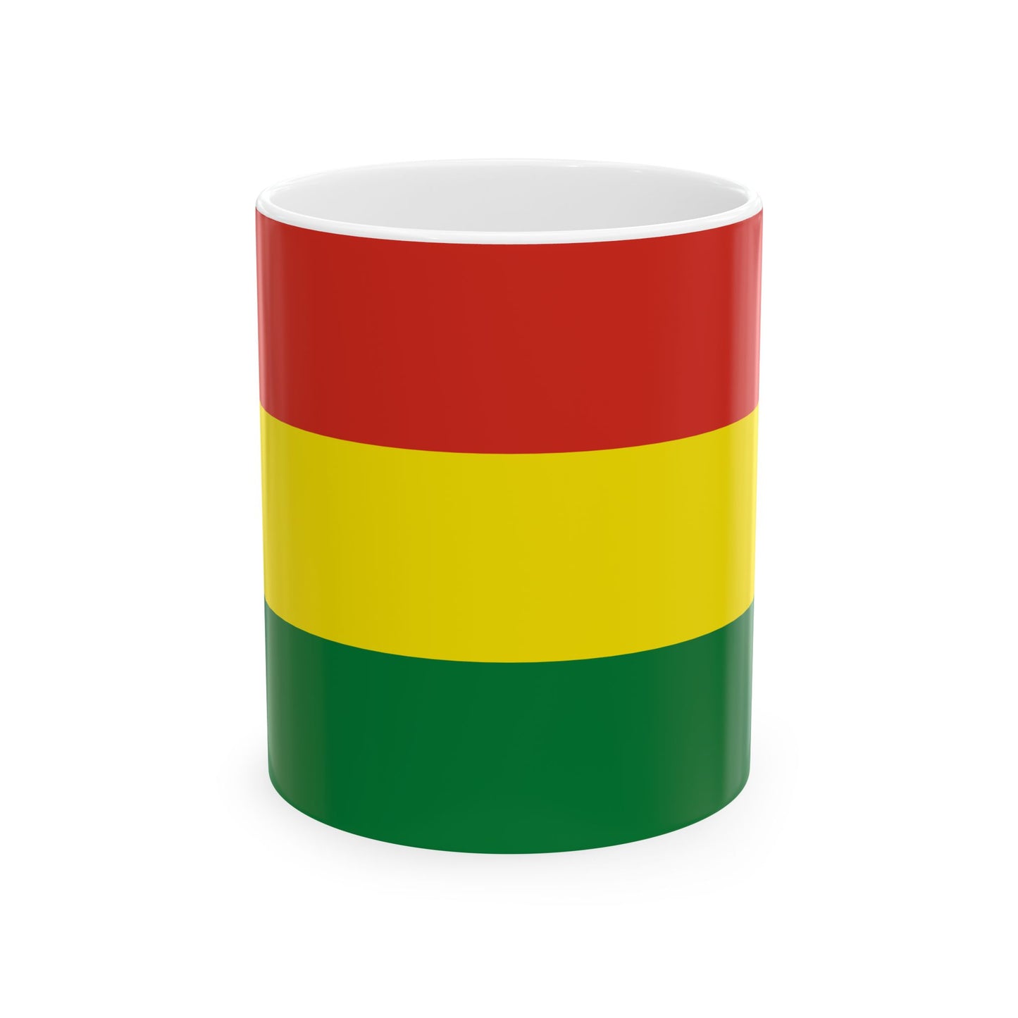 Flag of Bolivia 3-2 (Bolivia) White Coffee Mug-11oz-Go Mug Yourself