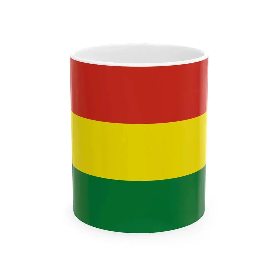 Flag of Bolivia 3-2 (Bolivia) White Coffee Mug 11oz - Go Mug Yourself