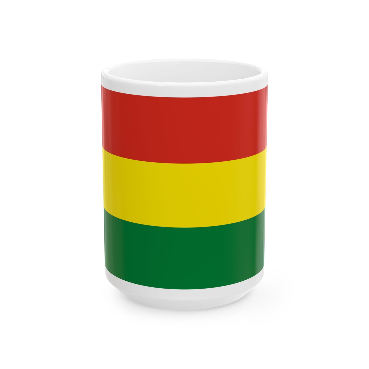 Flag of Bolivia 3-2 (Bolivia) White Coffee Mug-15oz-Go Mug Yourself