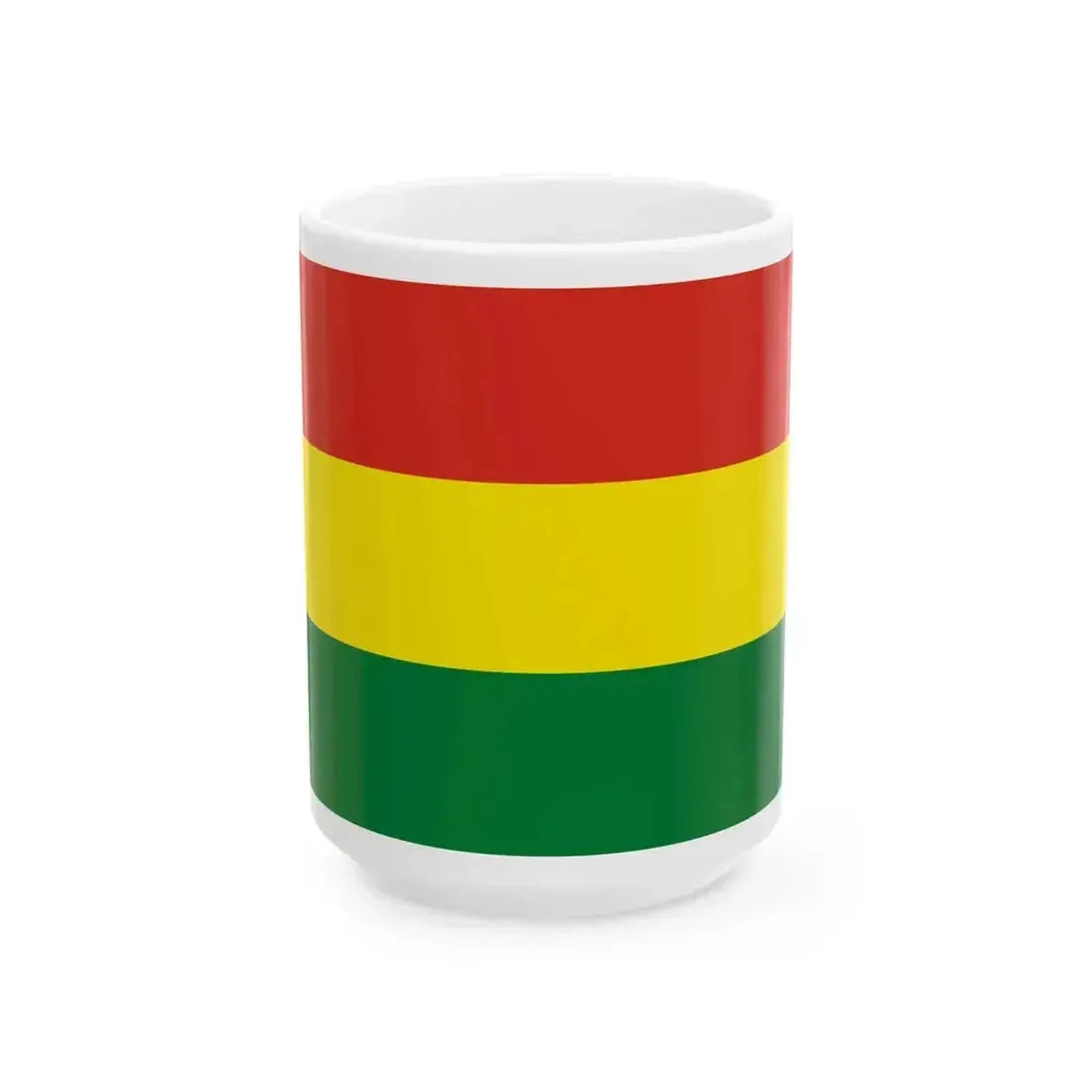Flag of Bolivia 3-2 (Bolivia) White Coffee Mug 15oz - Go Mug Yourself