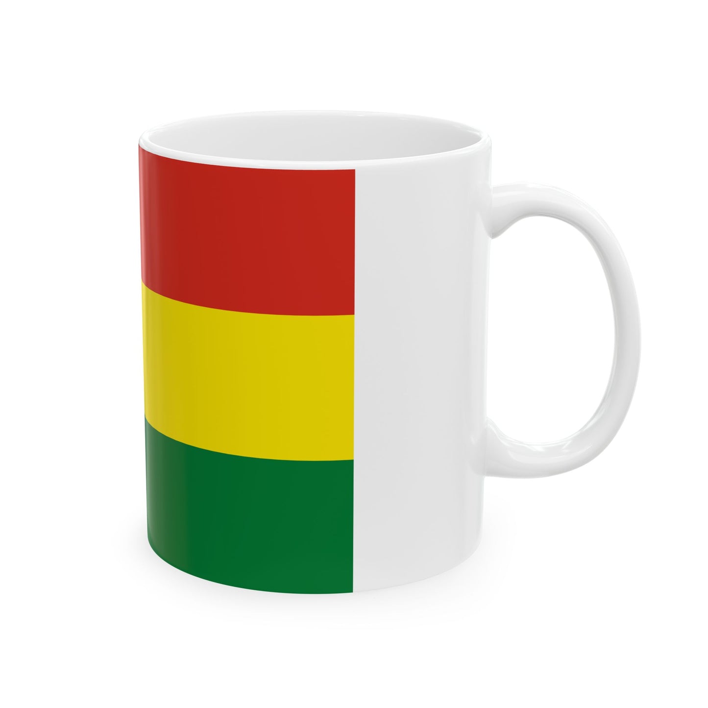 Flag of Bolivia 3-2 (Bolivia) White Coffee Mug-Go Mug Yourself