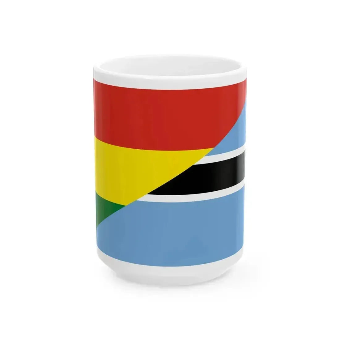 Flag of Bolivia and Botswana (Bolivia) White Coffee Mug 15oz - Go Mug Yourself