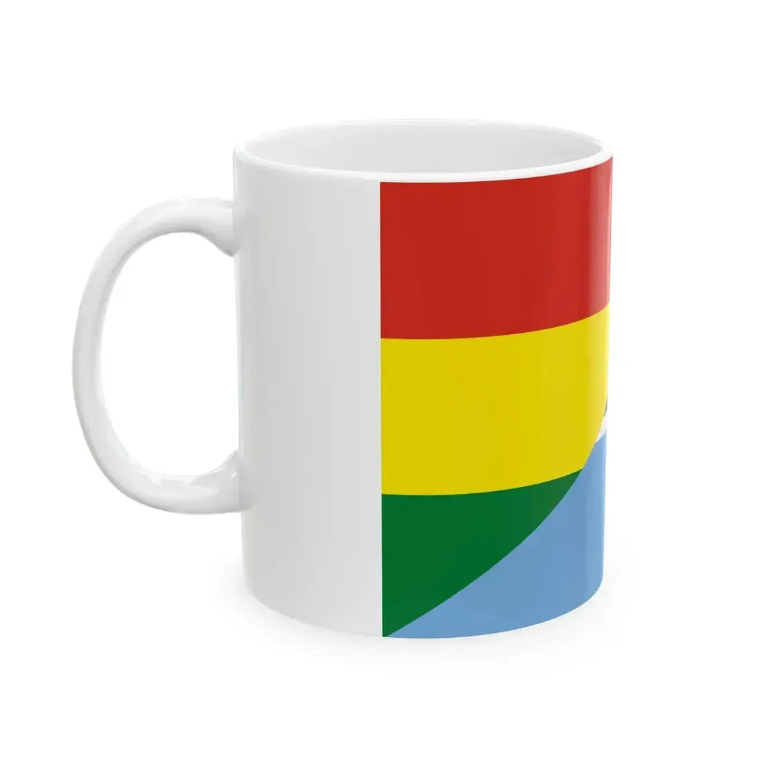 Flag of Bolivia and Botswana (Bolivia) White Coffee Mug - Go Mug Yourself