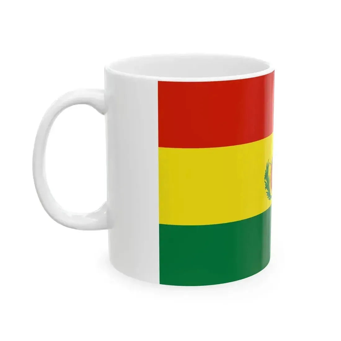 Flag of Bolivia military (Bolivia) White Coffee Mug - Go Mug Yourself