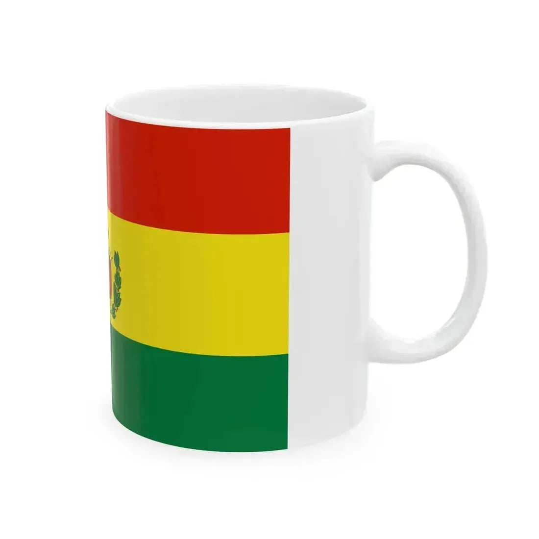 Flag of Bolivia military (Bolivia) White Coffee Mug - Go Mug Yourself