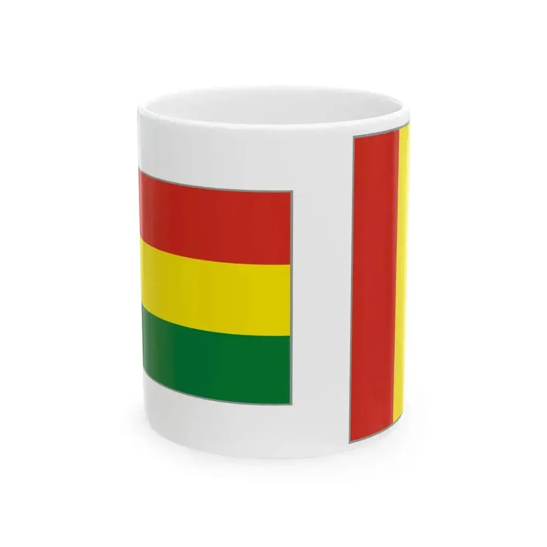 Flag of Bolivia presentation (Bolivia) White Coffee Mug 11oz - Go Mug Yourself
