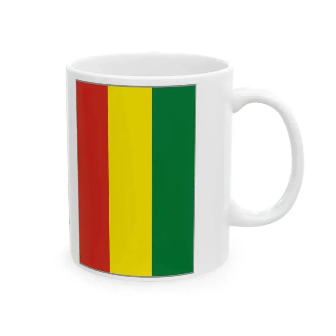 Flag of Bolivia presentation (Bolivia) White Coffee Mug - Go Mug Yourself