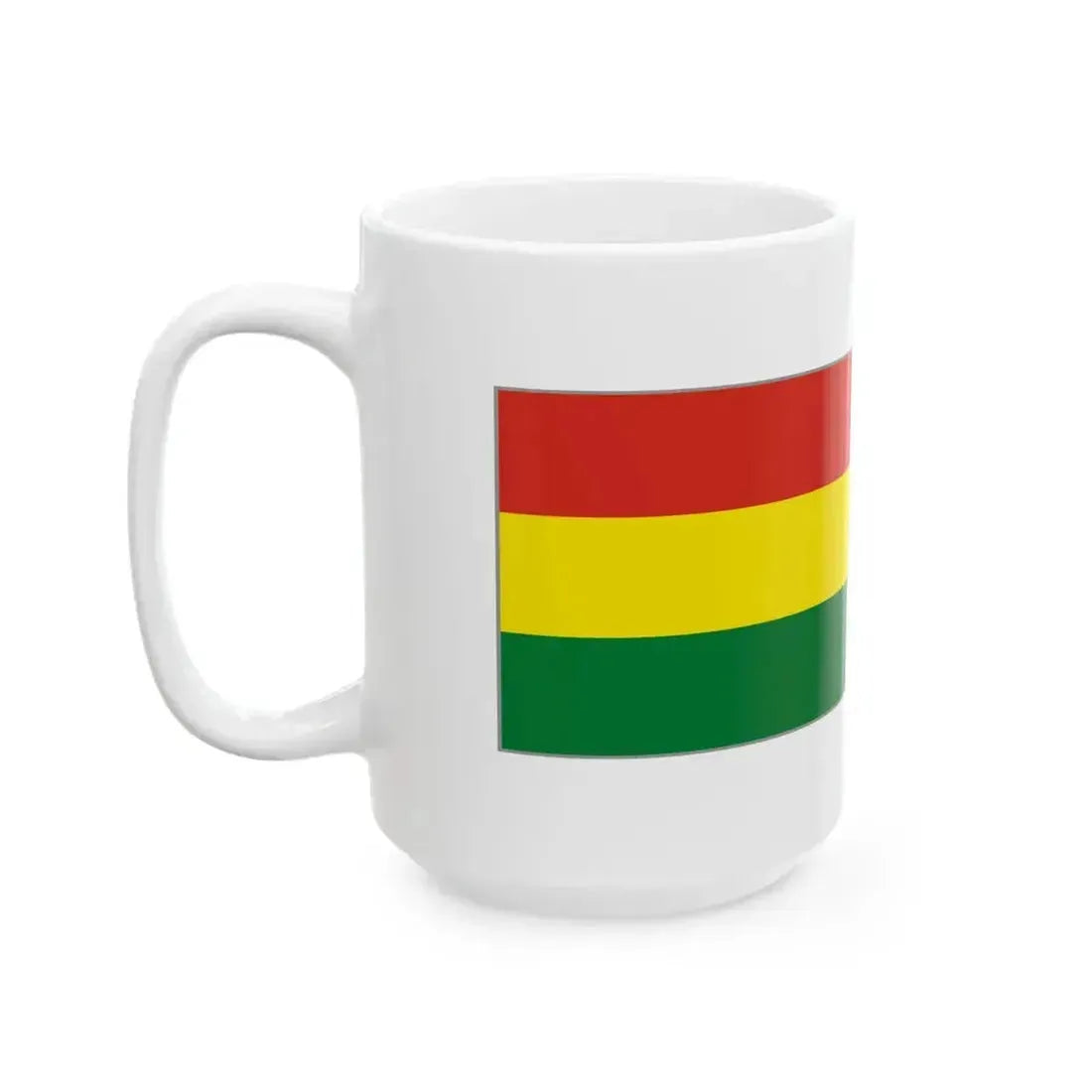 Flag of Bolivia presentation (Bolivia) White Coffee Mug - Go Mug Yourself