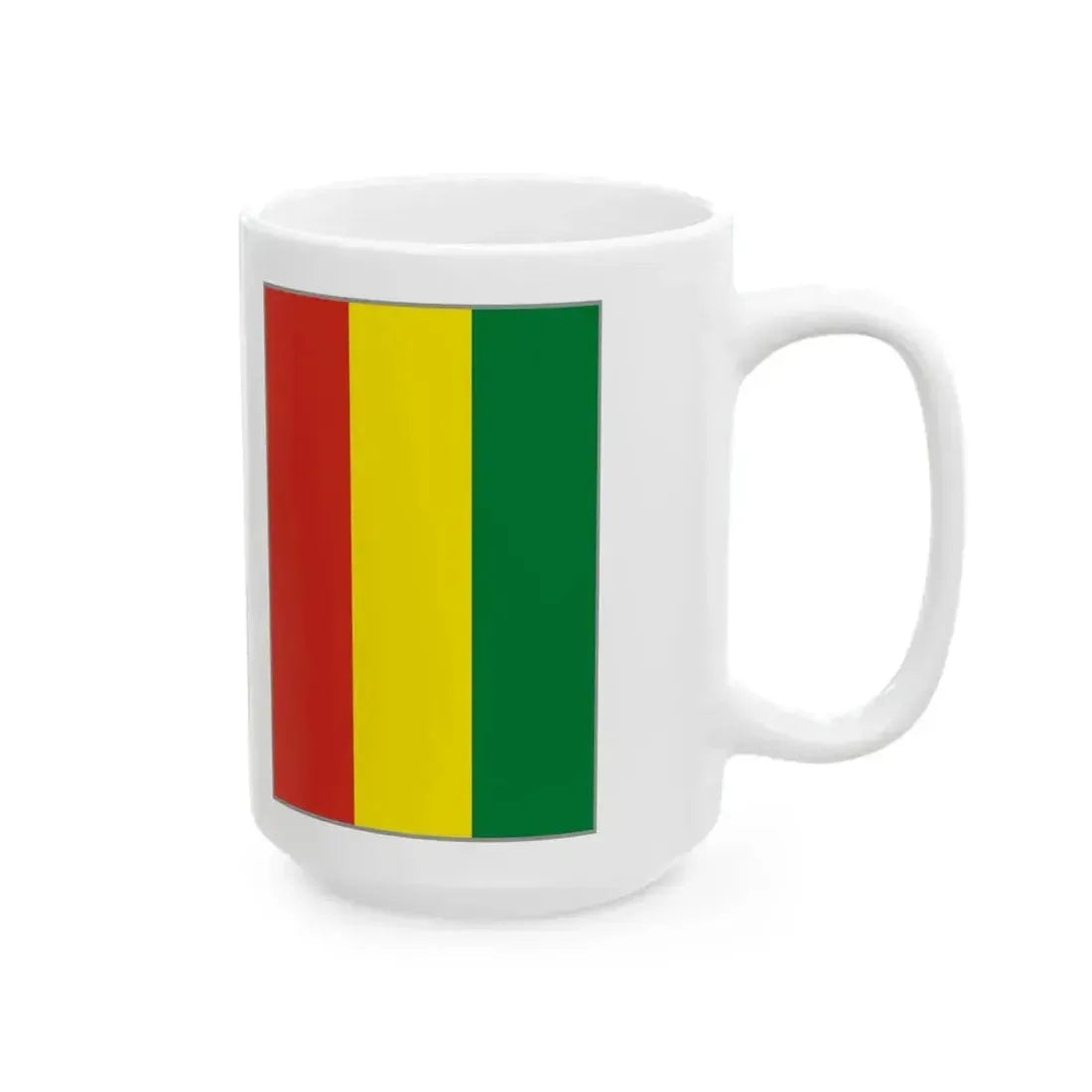 Flag of Bolivia presentation (Bolivia) White Coffee Mug - Go Mug Yourself