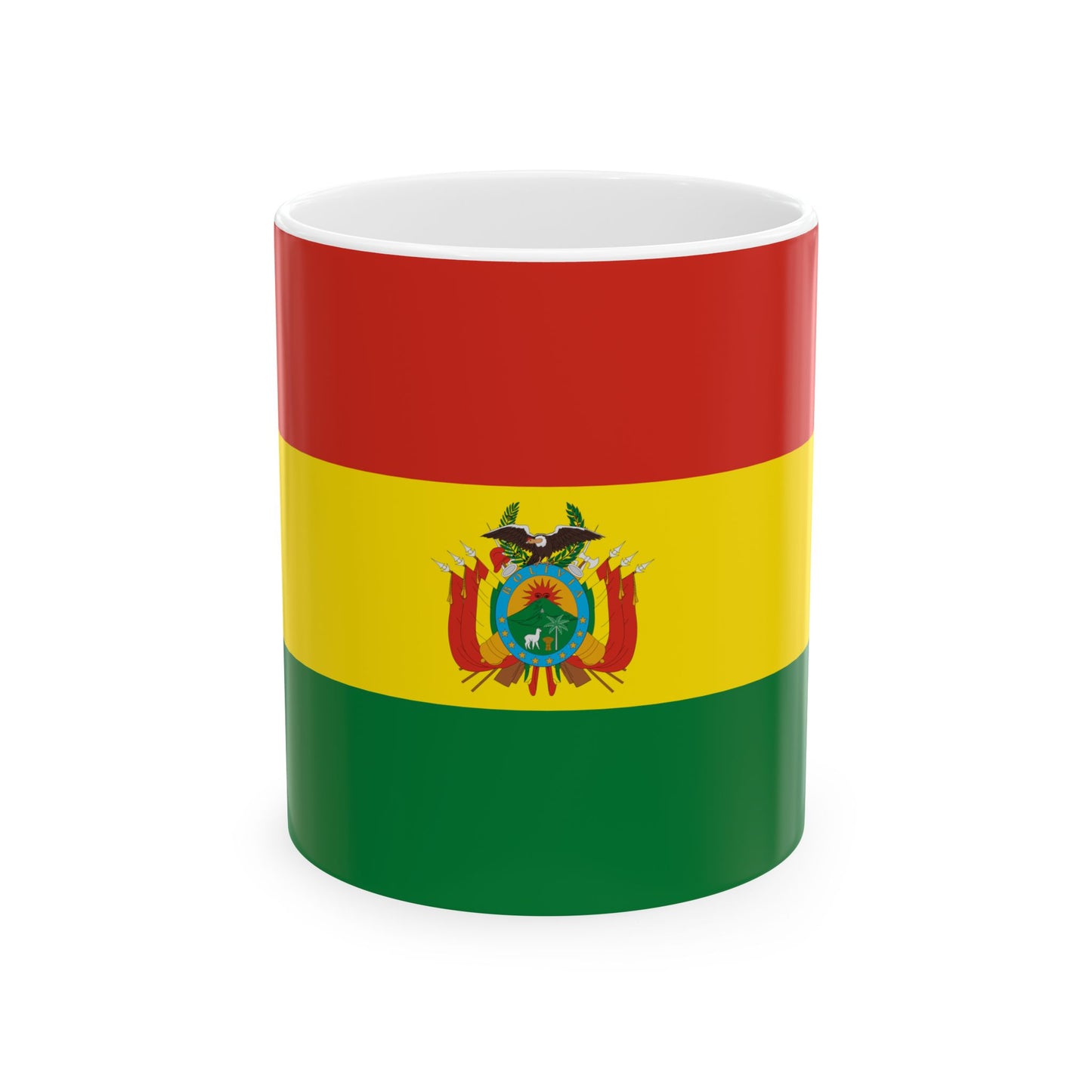 Flag of Bolivia state 3-2 (Bolivia) White Coffee Mug-11oz-Go Mug Yourself