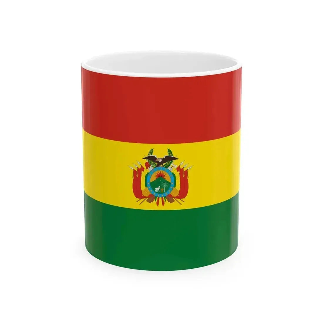 Flag of Bolivia state 3-2 (Bolivia) White Coffee Mug 11oz - Go Mug Yourself
