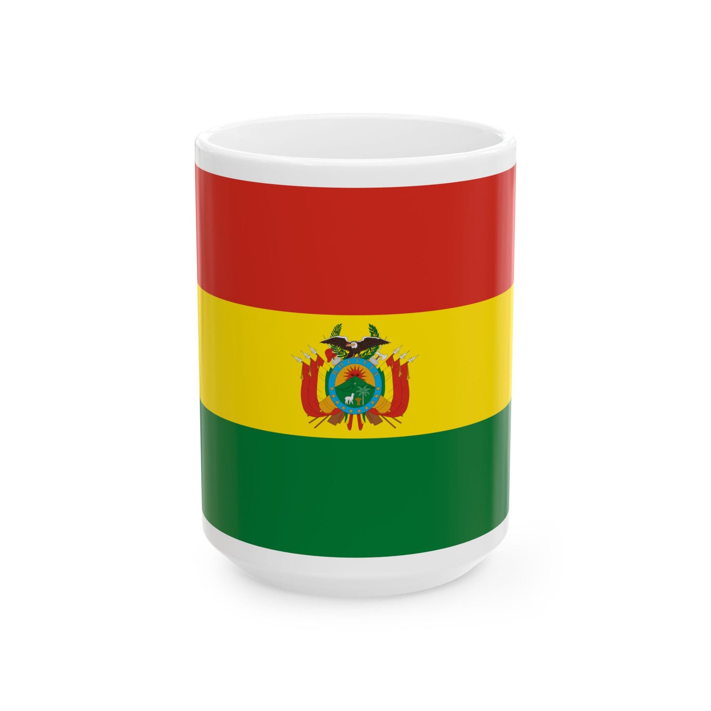 Flag of Bolivia state 3-2 (Bolivia) White Coffee Mug-15oz-Go Mug Yourself