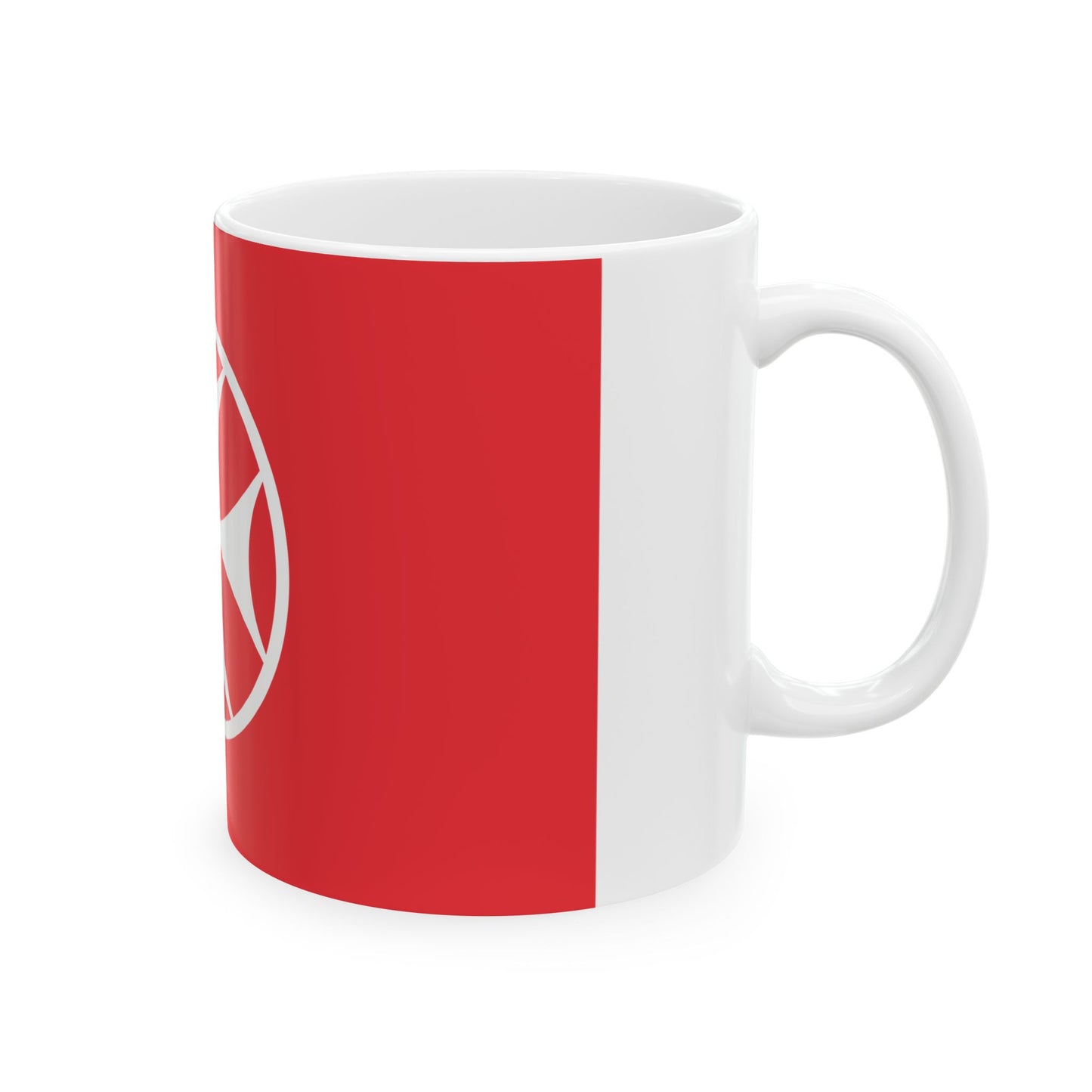 Flag of Bolnisi Municipality (Georgia) White Coffee Mug-Go Mug Yourself
