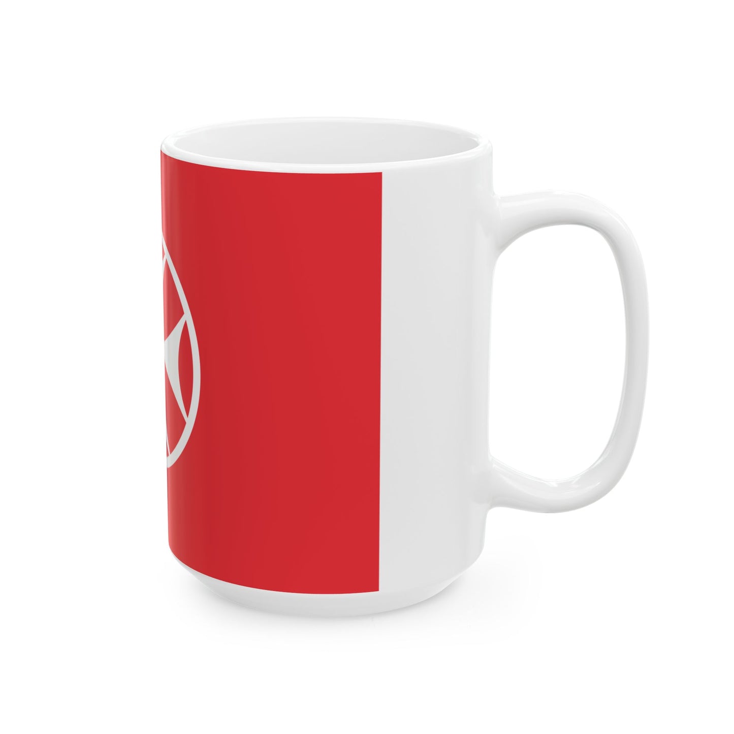Flag of Bolnisi Municipality (Georgia) White Coffee Mug-Go Mug Yourself