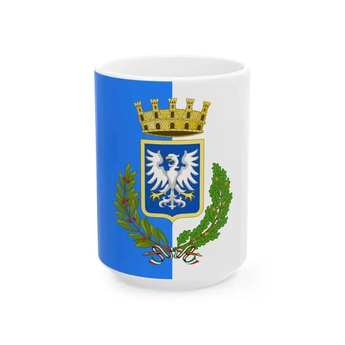Flag of Bondeno (Italy) White Coffee Mug 15oz - Go Mug Yourself