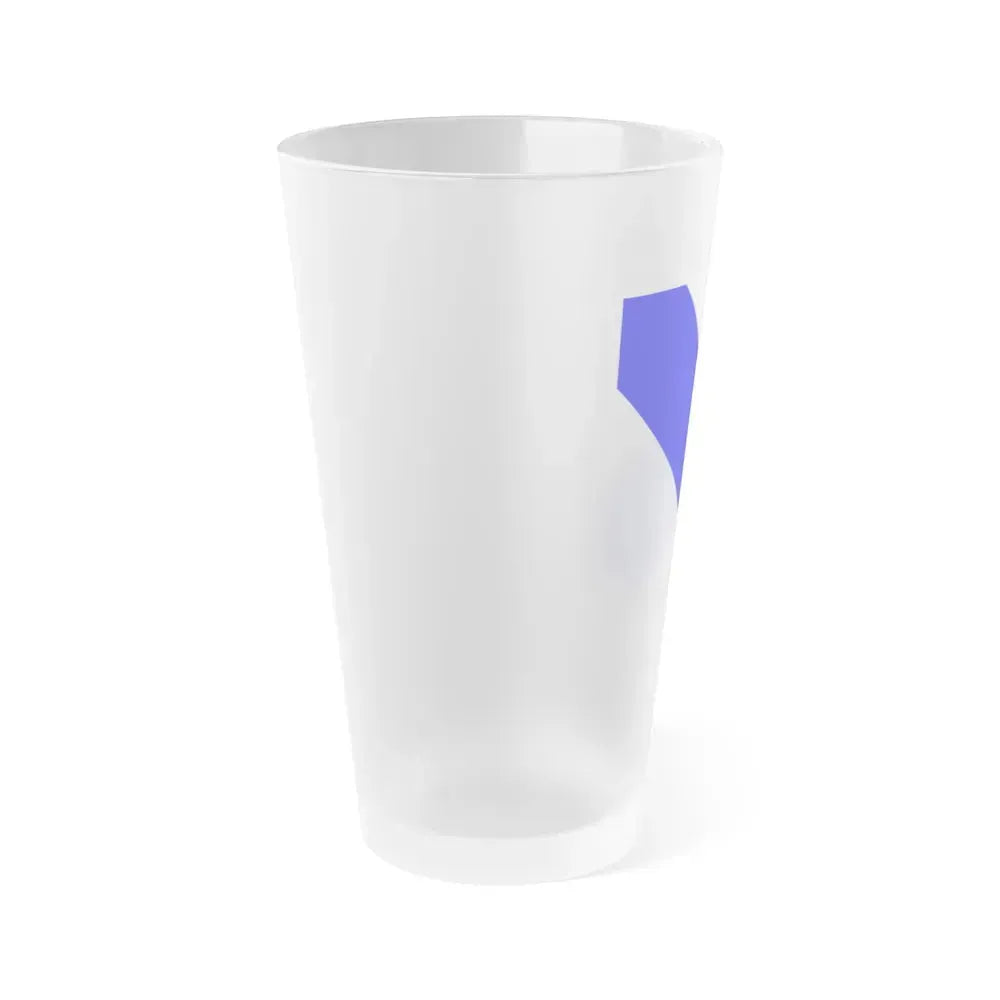 Flag of Bonfol Switzerland - Frosted Pint Glass 16oz - Go Mug Yourself