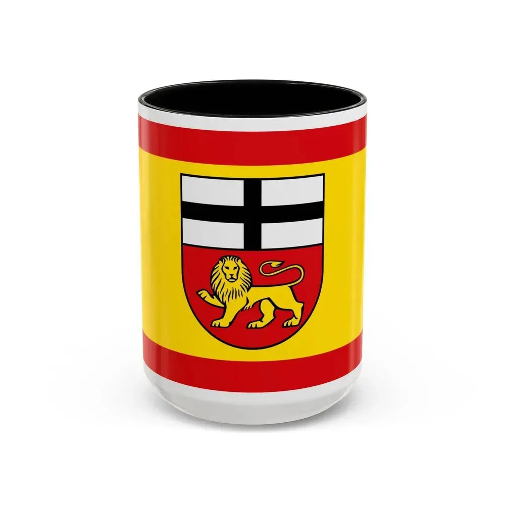 Flag of Bonn Germany - Accent Coffee Mug 15oz Black - Go Mug Yourself