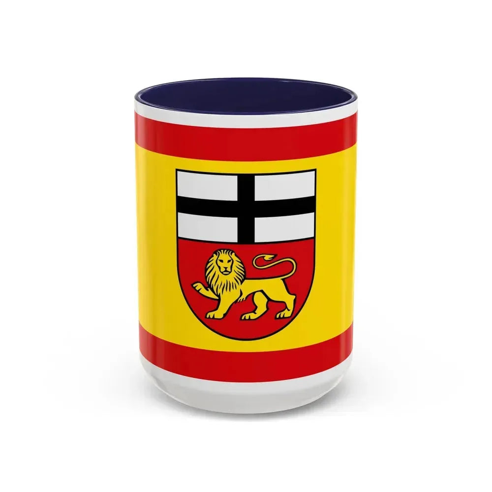 Flag of Bonn Germany - Accent Coffee Mug 15oz Navy - Go Mug Yourself