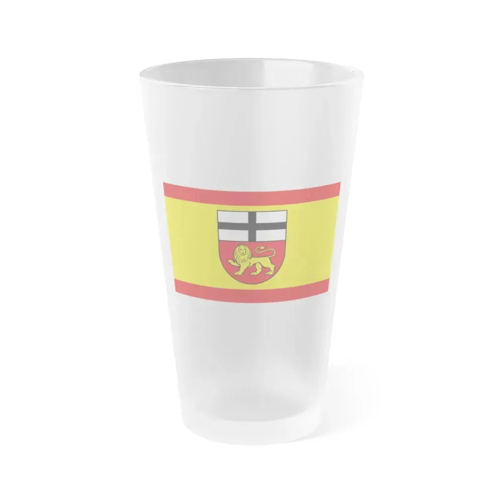 Flag of Bonn Germany - Frosted Pint Glass 16oz 16oz Frosted - Go Mug Yourself