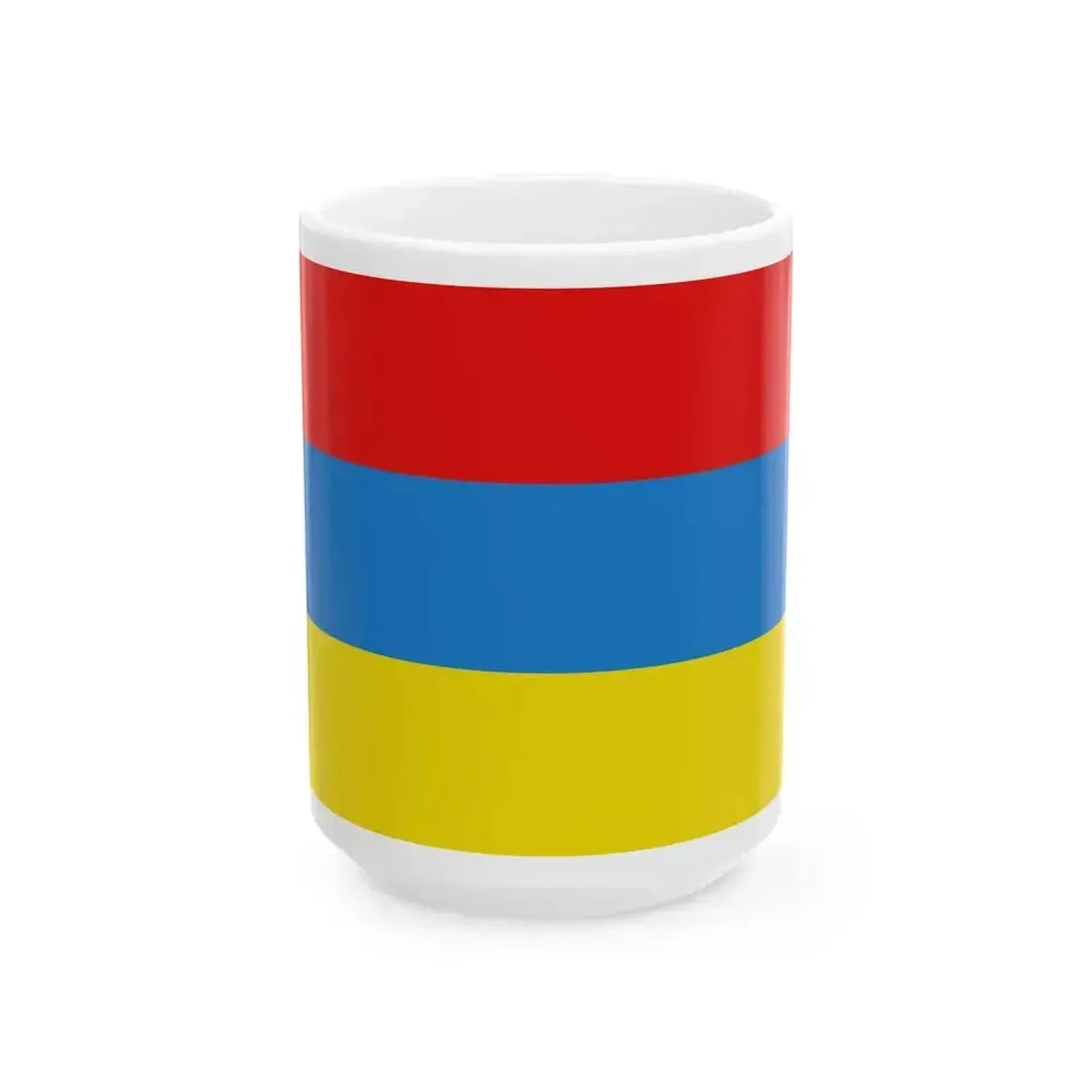 Flag of Boortmeerbeek (Belgium) White Coffee Mug 15oz - Go Mug Yourself