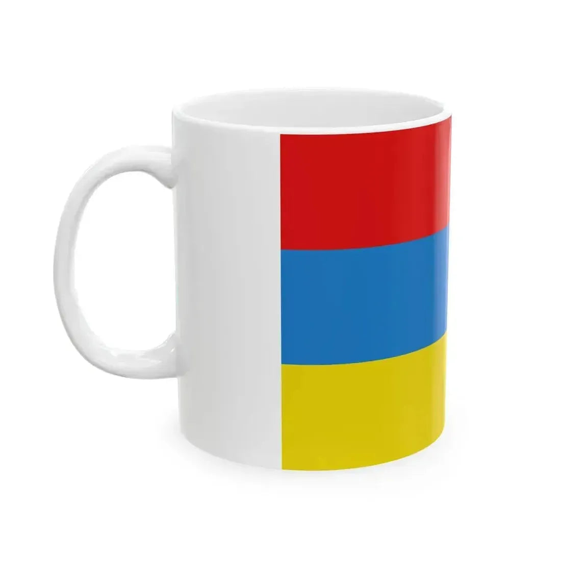 Flag of Boortmeerbeek (Belgium) White Coffee Mug - Go Mug Yourself
