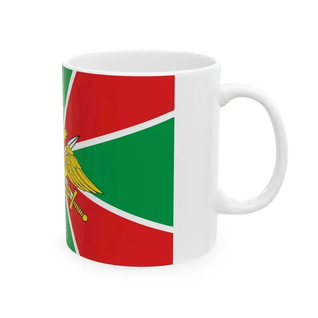 Flag of Border Troops of Russia (Russia) White Coffee Mug - Go Mug Yourself