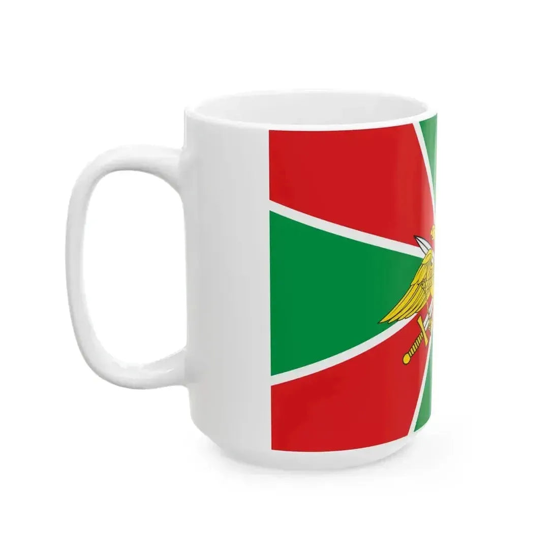 Flag of Border Troops of Russia (Russia) White Coffee Mug - Go Mug Yourself