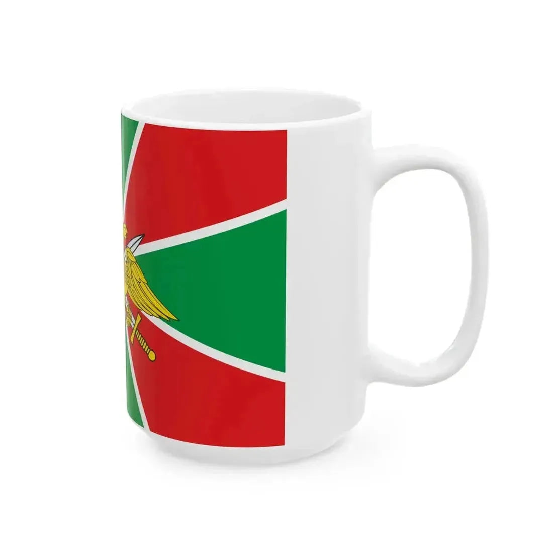 Flag of Border Troops of Russia (Russia) White Coffee Mug - Go Mug Yourself