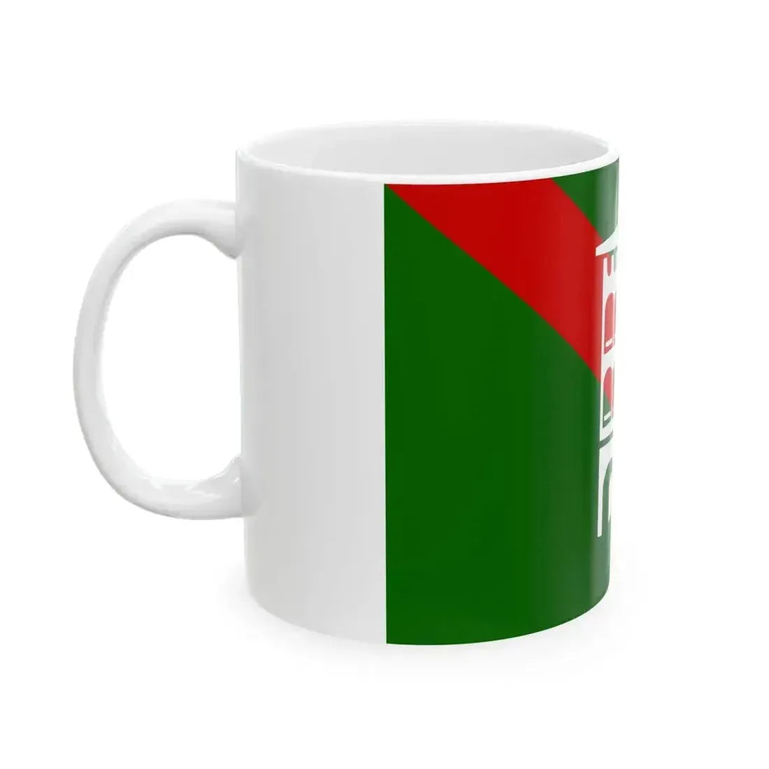 Flag of Borghesiana (Italy) White Coffee Mug - Go Mug Yourself