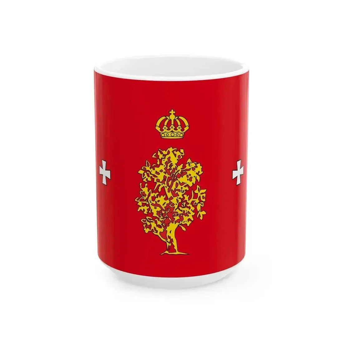 Flag of Borisovsky rayon (Russia) White Coffee Mug 15oz - Go Mug Yourself