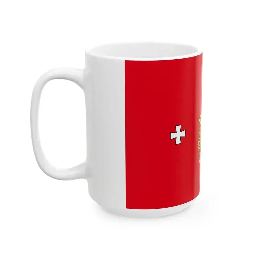 Flag of Borisovsky rayon (Russia) White Coffee Mug - Go Mug Yourself