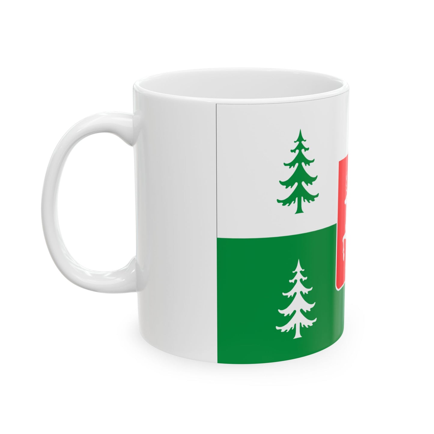 Flag of Borjomi Municipality (Georgia) White Coffee Mug-Go Mug Yourself