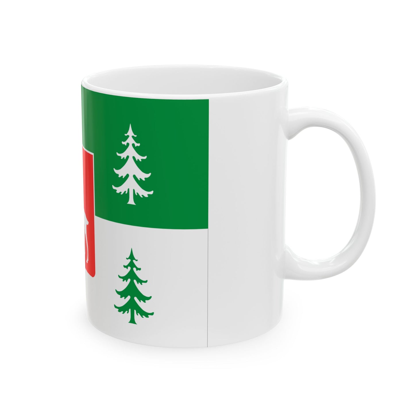 Flag of Borjomi Municipality (Georgia) White Coffee Mug-Go Mug Yourself