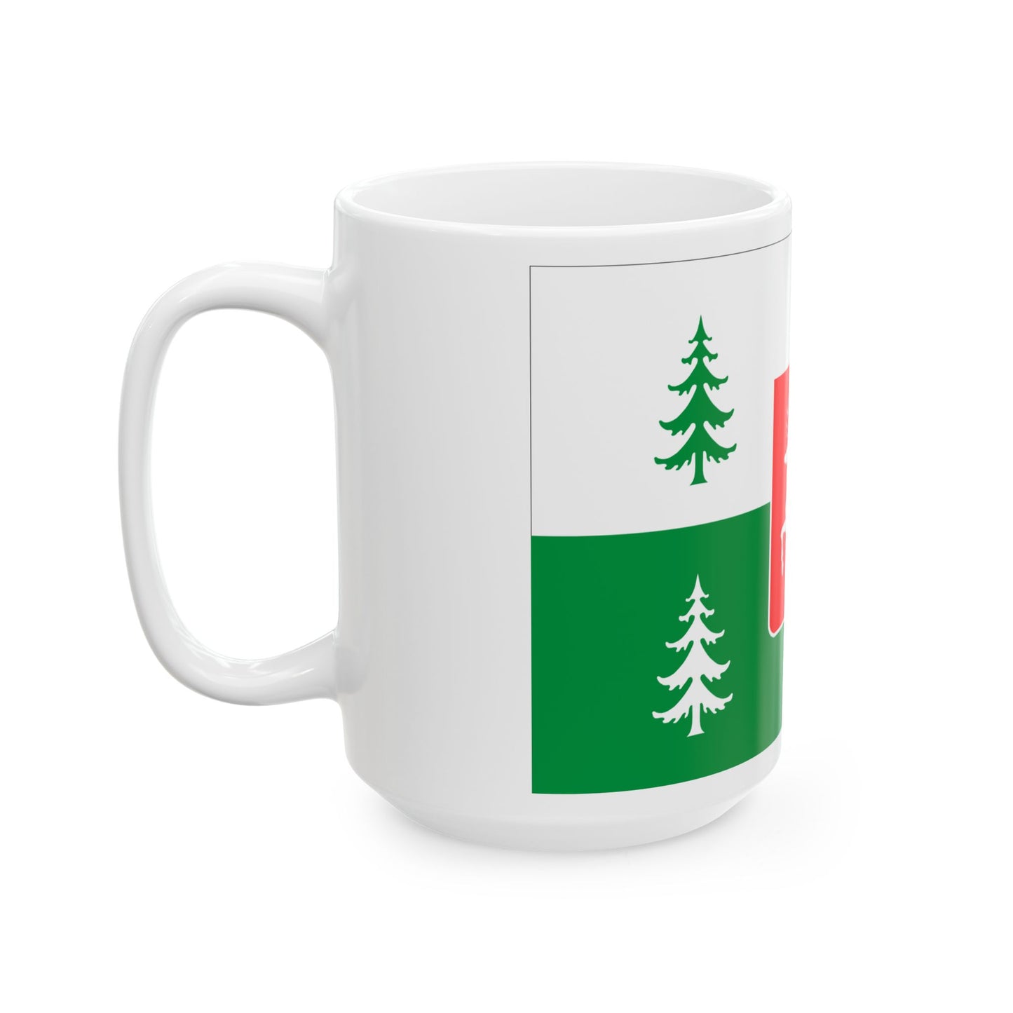 Flag of Borjomi Municipality (Georgia) White Coffee Mug-Go Mug Yourself