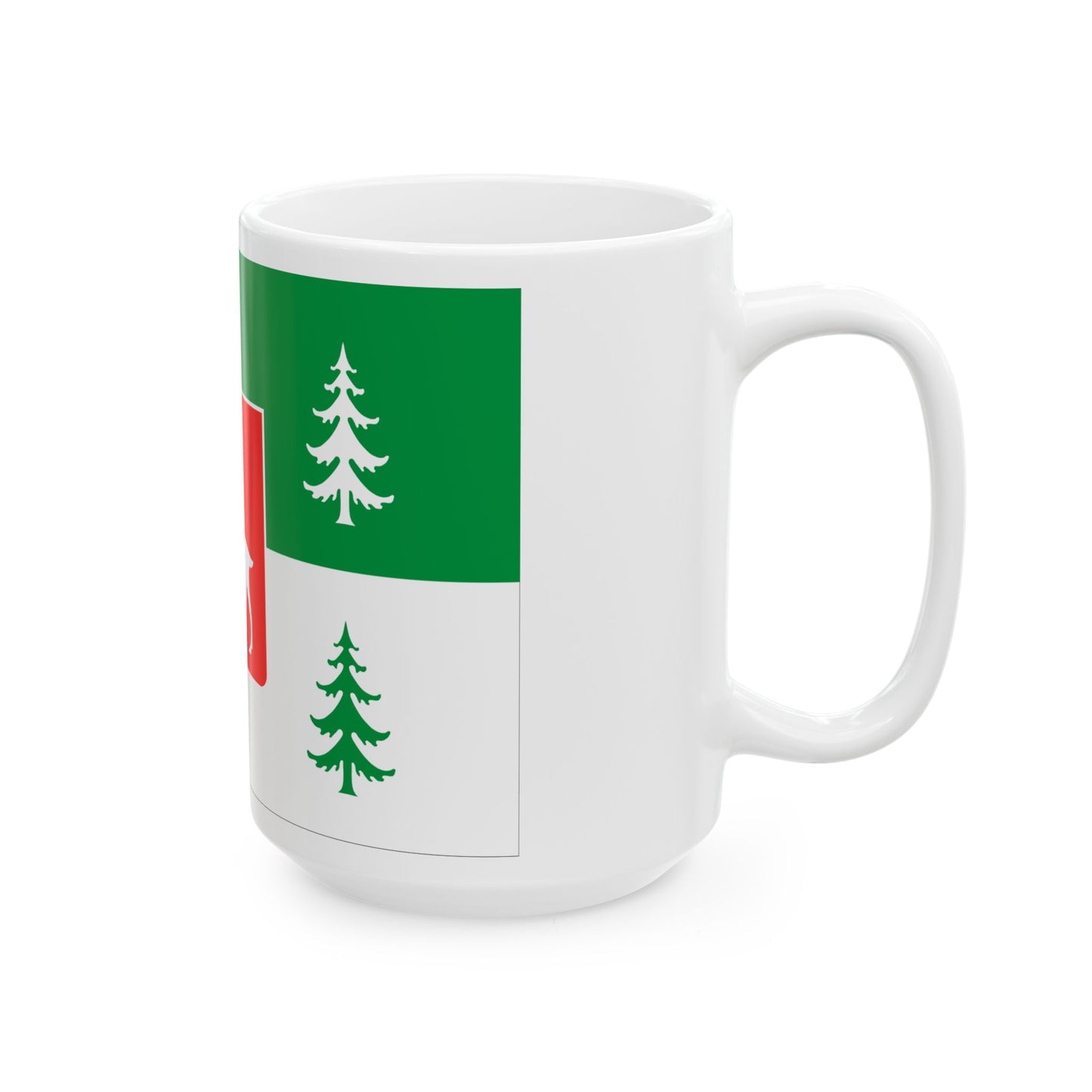 Flag of Borjomi Municipality (Georgia) White Coffee Mug-Go Mug Yourself