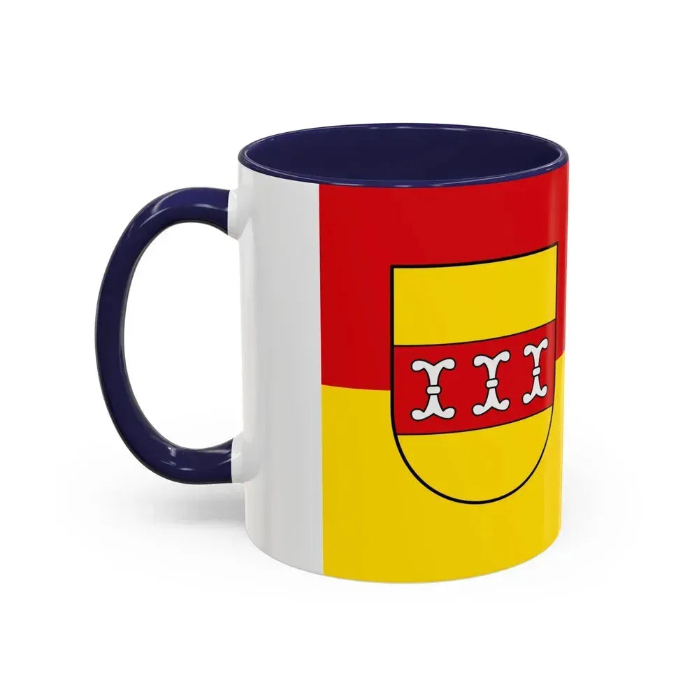 Flag of Borken Germany - Accent Coffee Mug - Go Mug Yourself