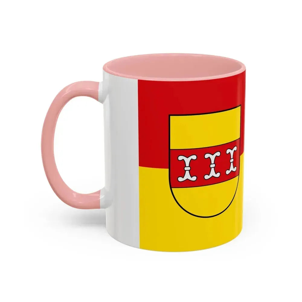 Flag of Borken Germany - Accent Coffee Mug - Go Mug Yourself