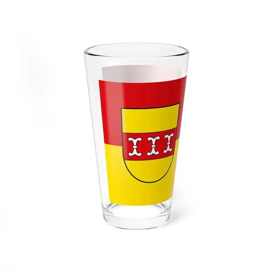 Flag of Borken Germany - Pint Glass 16oz - Go Mug Yourself