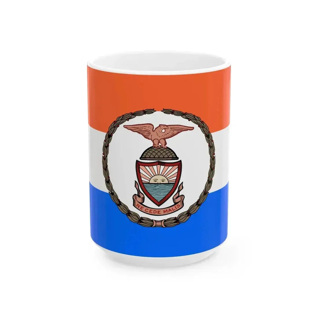 Flag of Borough of the Bronx (United States) White Coffee Mug 15oz - Go Mug Yourself