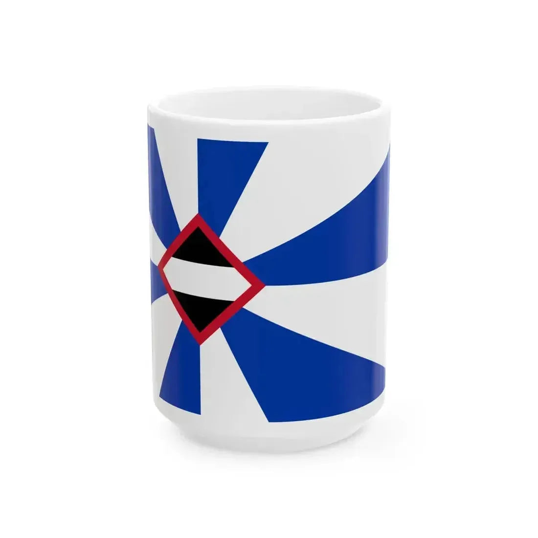 Flag of Borsele (Netherlands) White Coffee Mug 15oz - Go Mug Yourself