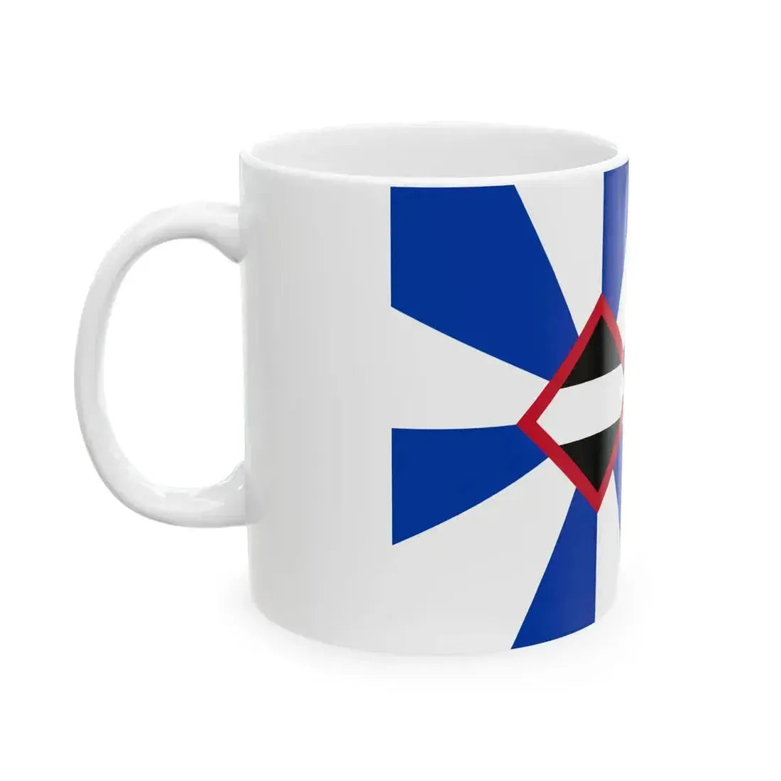 Flag of Borsele (Netherlands) White Coffee Mug - Go Mug Yourself