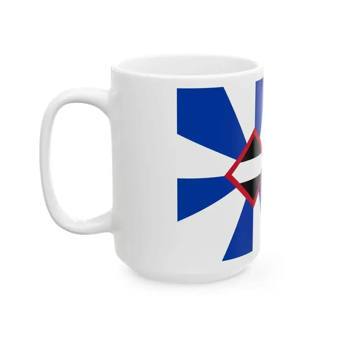 Flag of Borsele (Netherlands) White Coffee Mug - Go Mug Yourself