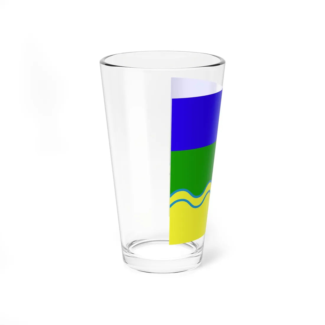 Flag of Borzna Ukraine (Ukraine) Pint Glass 16oz - Go Mug Yourself