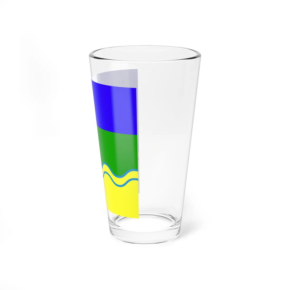 Flag of Borzna Ukraine (Ukraine) Pint Glass 16oz - Go Mug Yourself