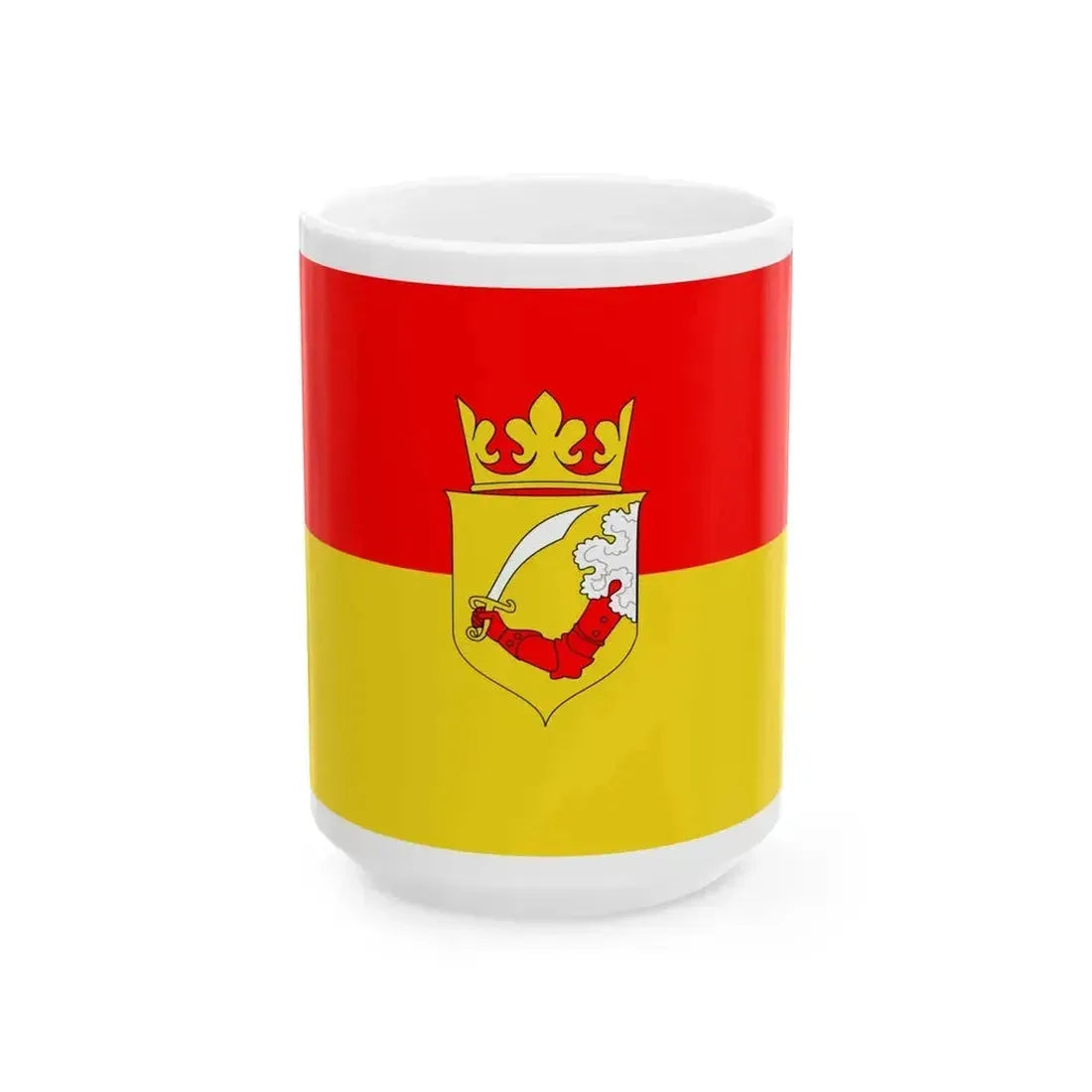 Flag of Bosnia 1878-1908 (Bosnia and Herzegovina) White Coffee Mug 15oz - Go Mug Yourself
