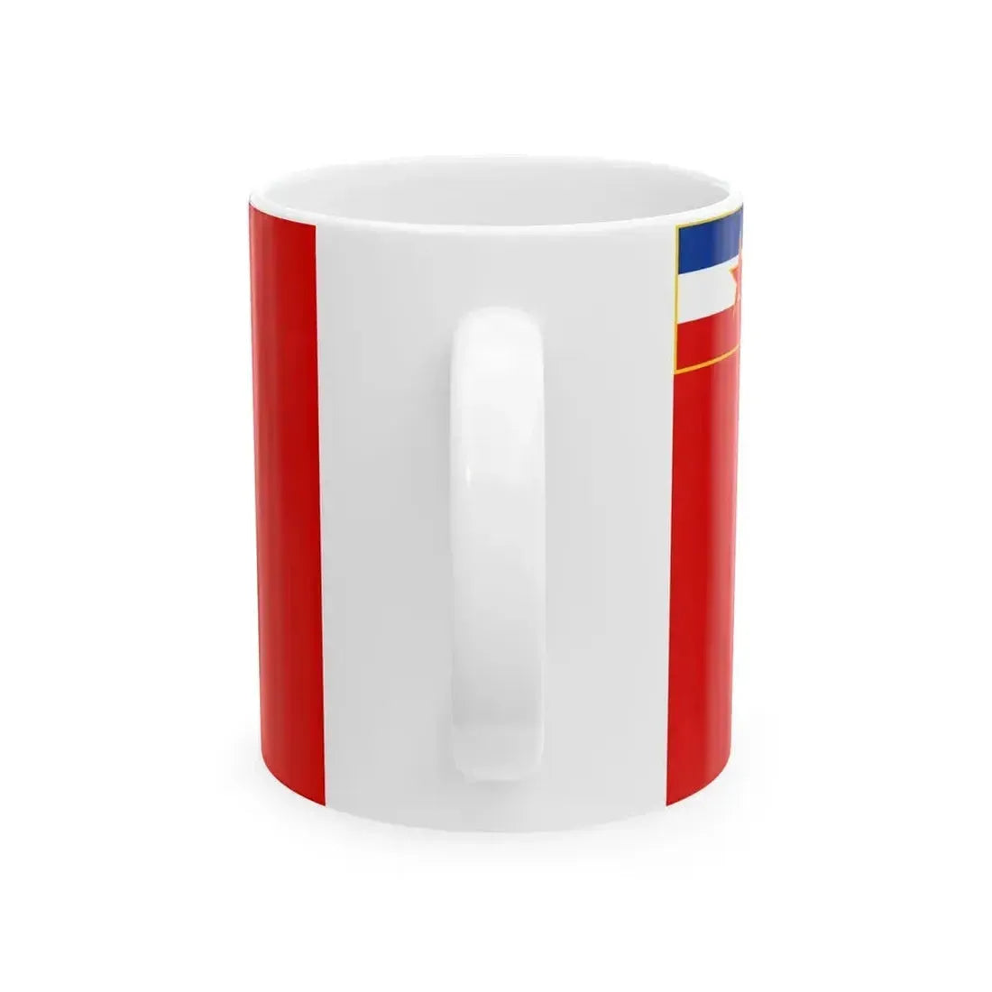 Flag of Bosnia and Herzegovina 1946-1992 (Bosnia and Herzegovina) White Coffee Mug - Go Mug Yourself